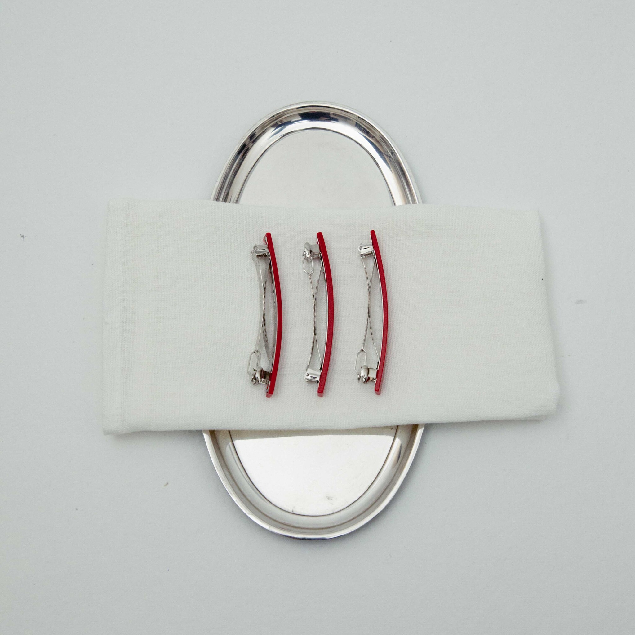 Pico Frenchie Hair Pin Red