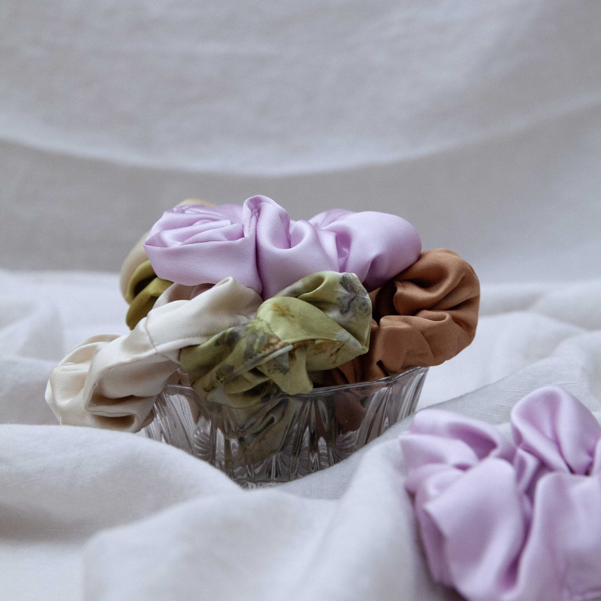 Marram Silk  Scrunchie Plant Dyed Large Copper