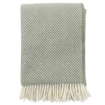 Klippan Plaid Preppy Dusty Green 100% Lambswool