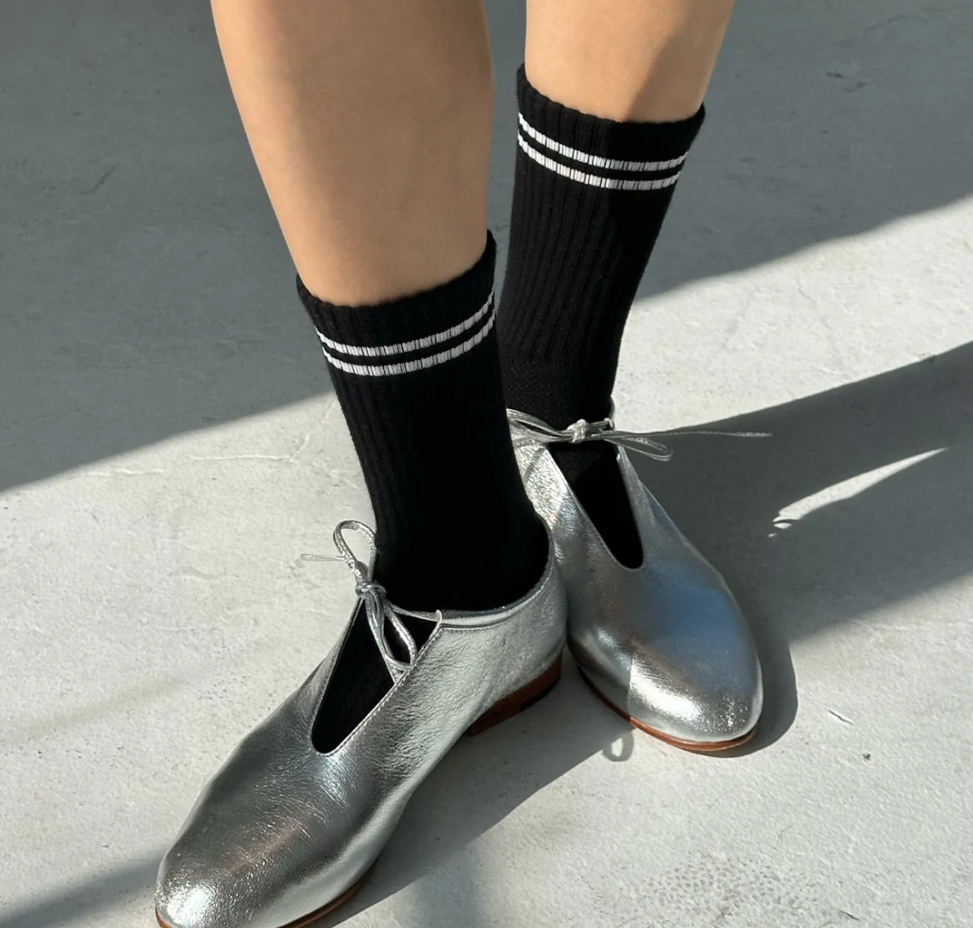 Le Bon Shoppe Boyfriend Socks Noir OS