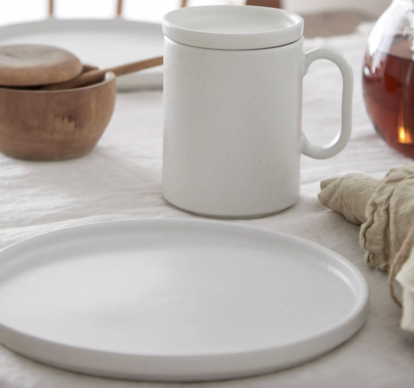 Costa Nova Plate 21cm Redonda White