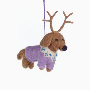 Felt So Good Hanging Felt Rudi the Dachshund
