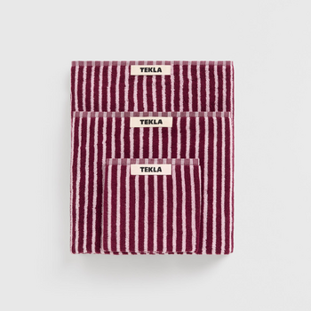 Tekla Terry Towel Red & Rose 100x150cm