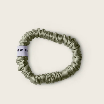 Mellow mind Silk Scrunchie Sage Green