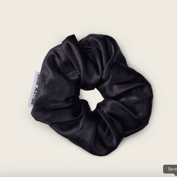 Mellow mind Silk Scrunchie No 2 Black