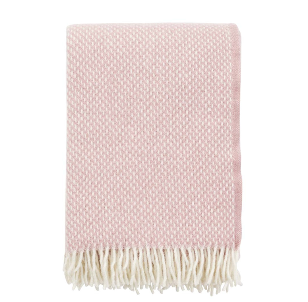 Klippan Plaid Preppy Misty Rose 100% Lambswool