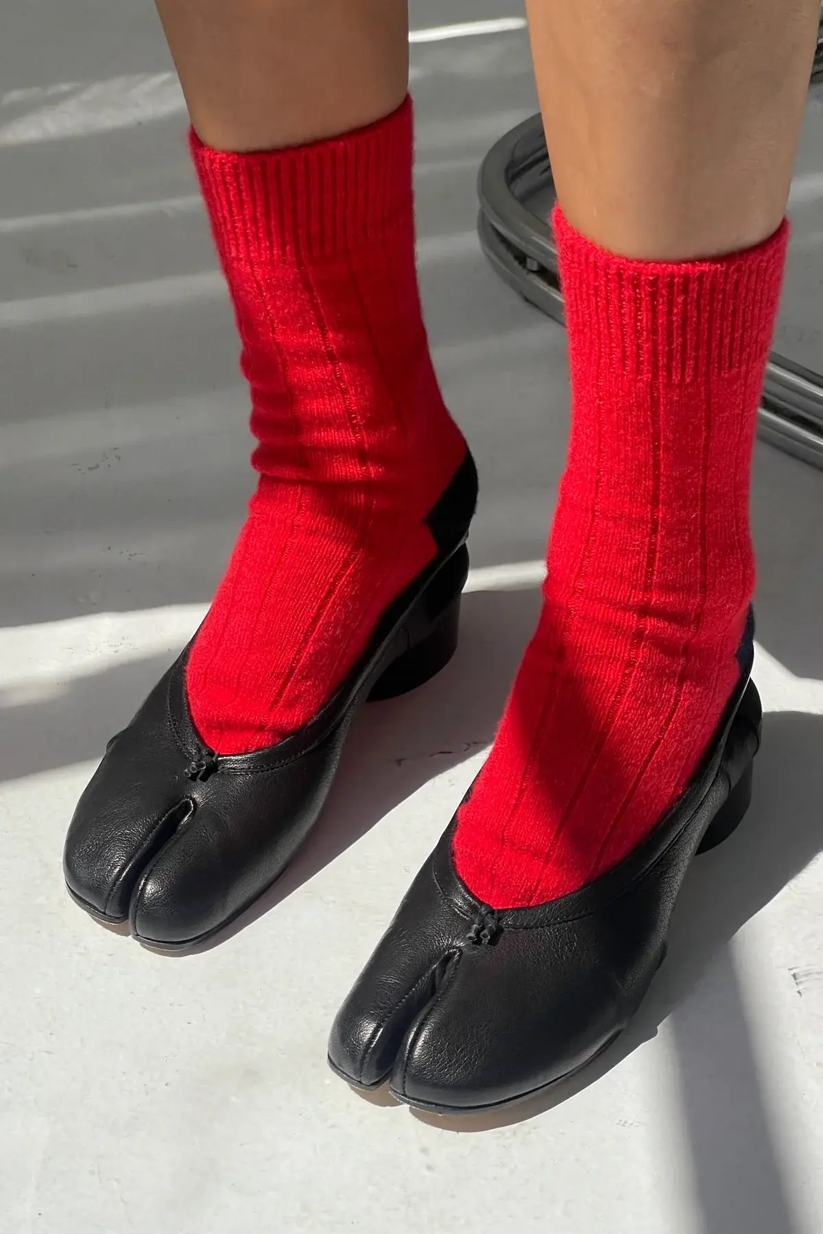 Le Bon Shoppe Classic Cashmere Socks  Poppy Red