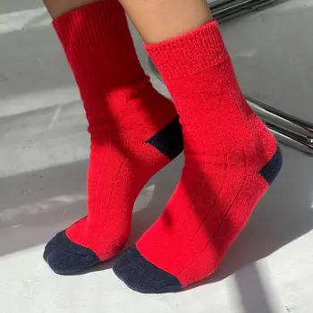 Le Bon Shoppe Classic Cashmere Socks  Poppy Red
