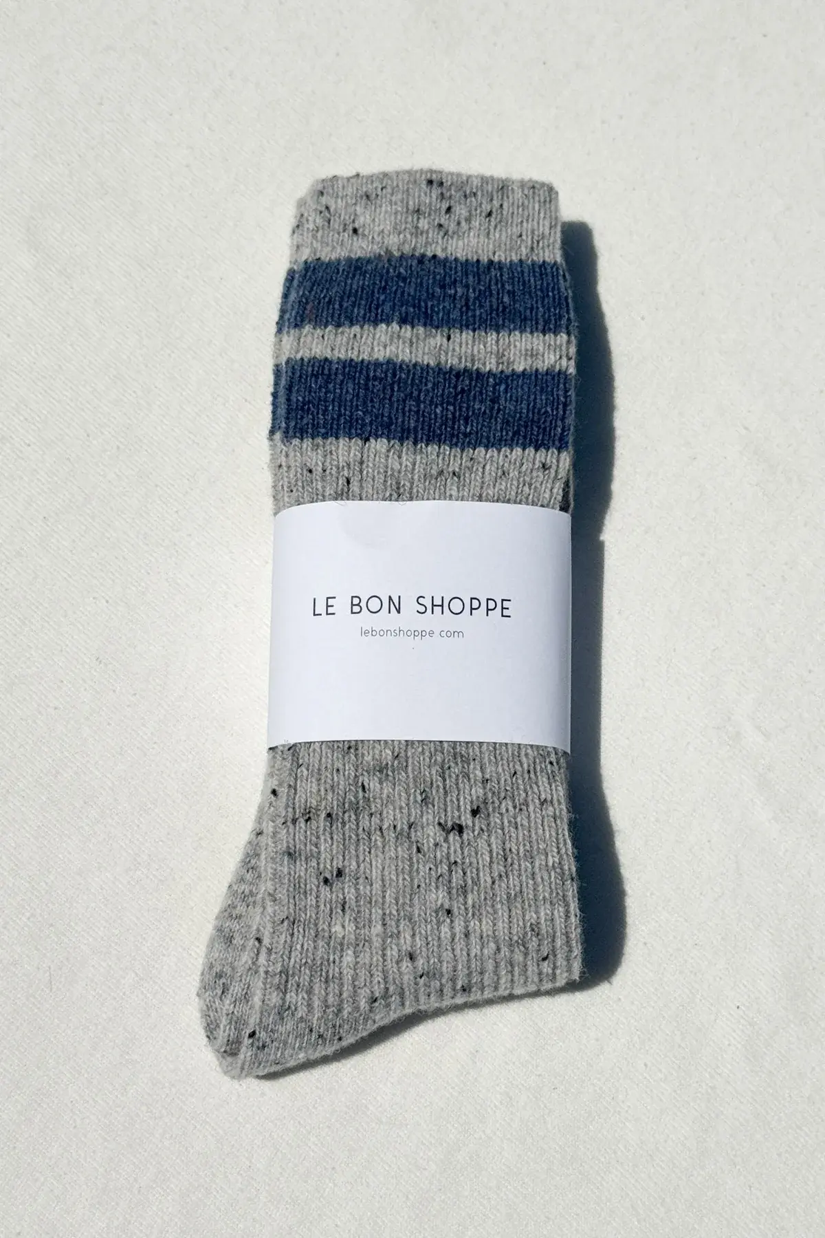 Le Bon Shoppe Snow Varsity Socks Grey/Blue