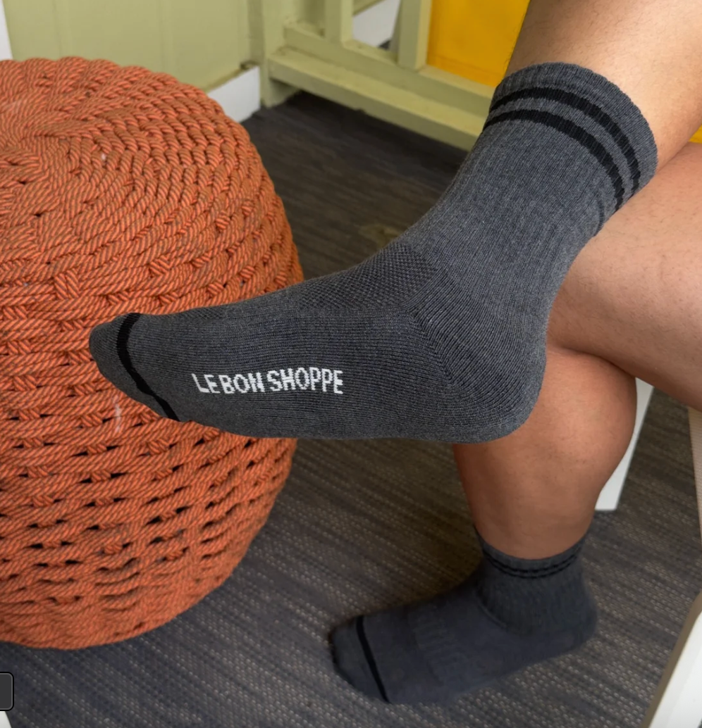 Le Bon Shoppe Extended Boyfriend Charcoal