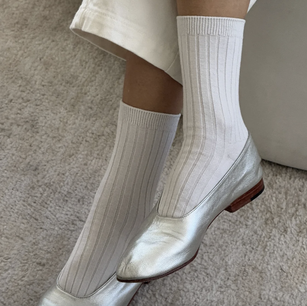 Le Bon Shoppe Her Socks Classic White