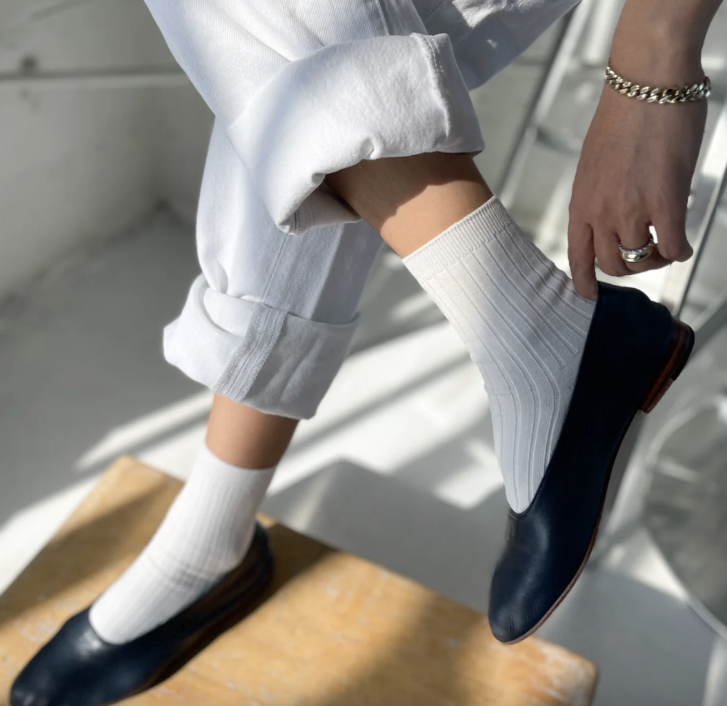 Le Bon Shoppe Her Socks Classic White