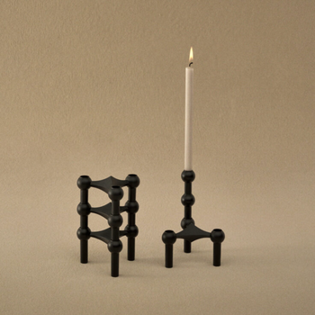 Stoff Nagel Candles Linen Grey 12 pcs