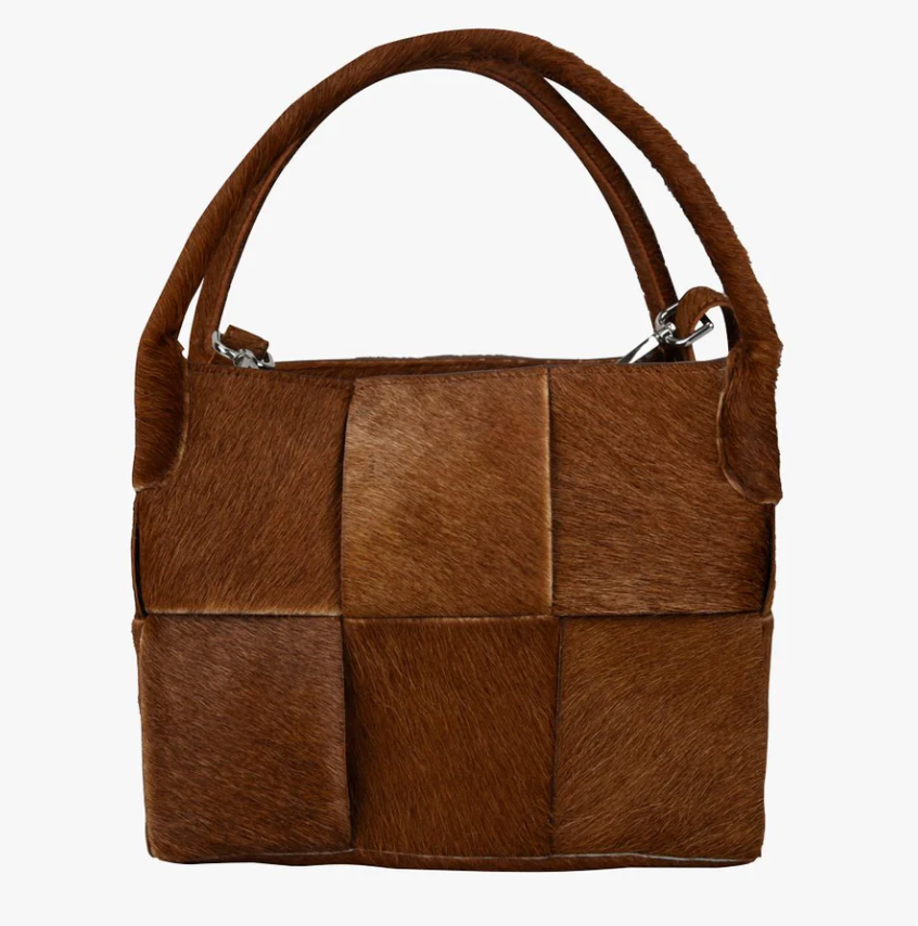 Adax Molino Braided Shoulder Bag Fleur Caramel