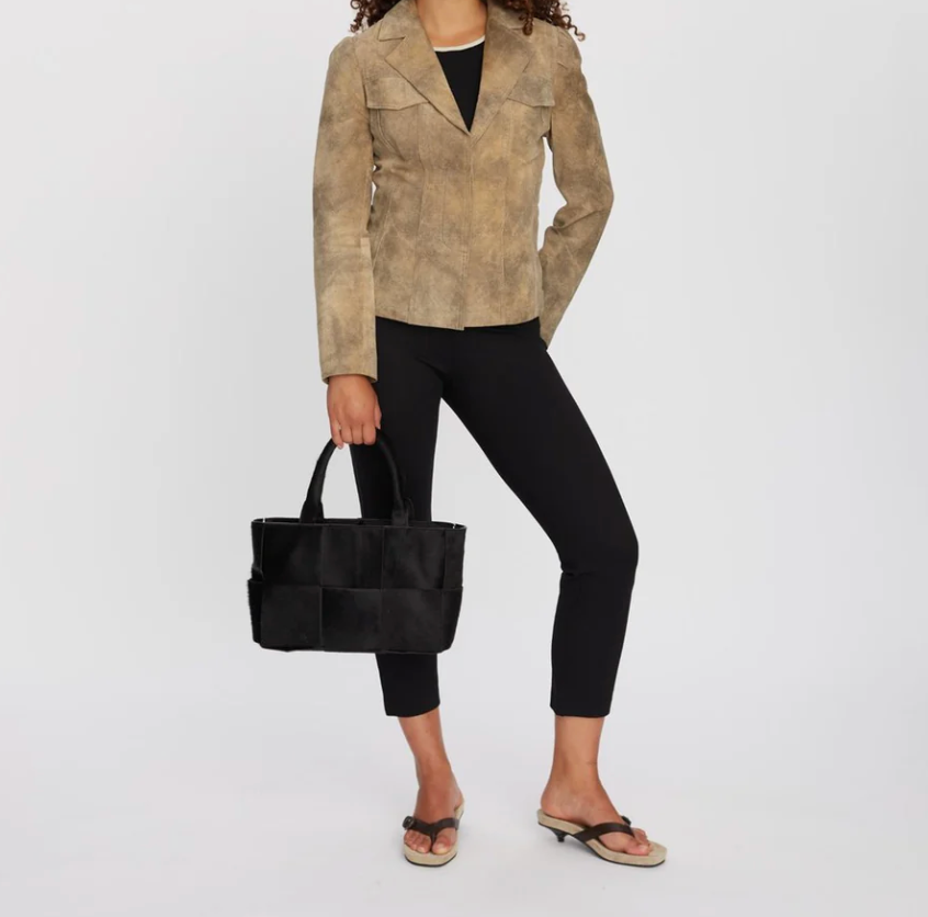 Adax Molino braided handbag Harper Black