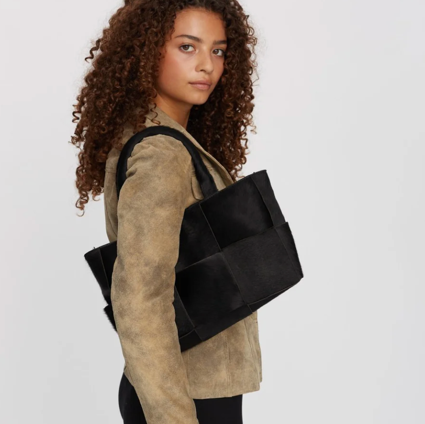 Adax Molino braided handbag Harper Black