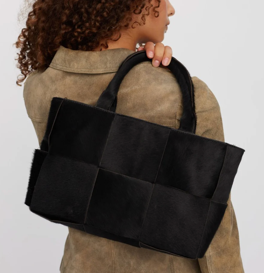 Adax Molino braided handbag Harper Black