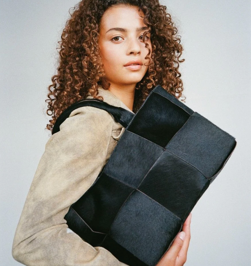 Adax Molino braided handbag Harper Black