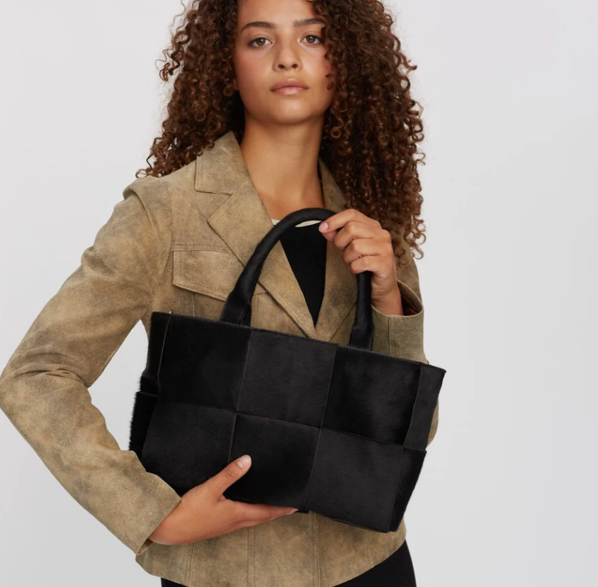 Adax Molino braided handbag Harper Black