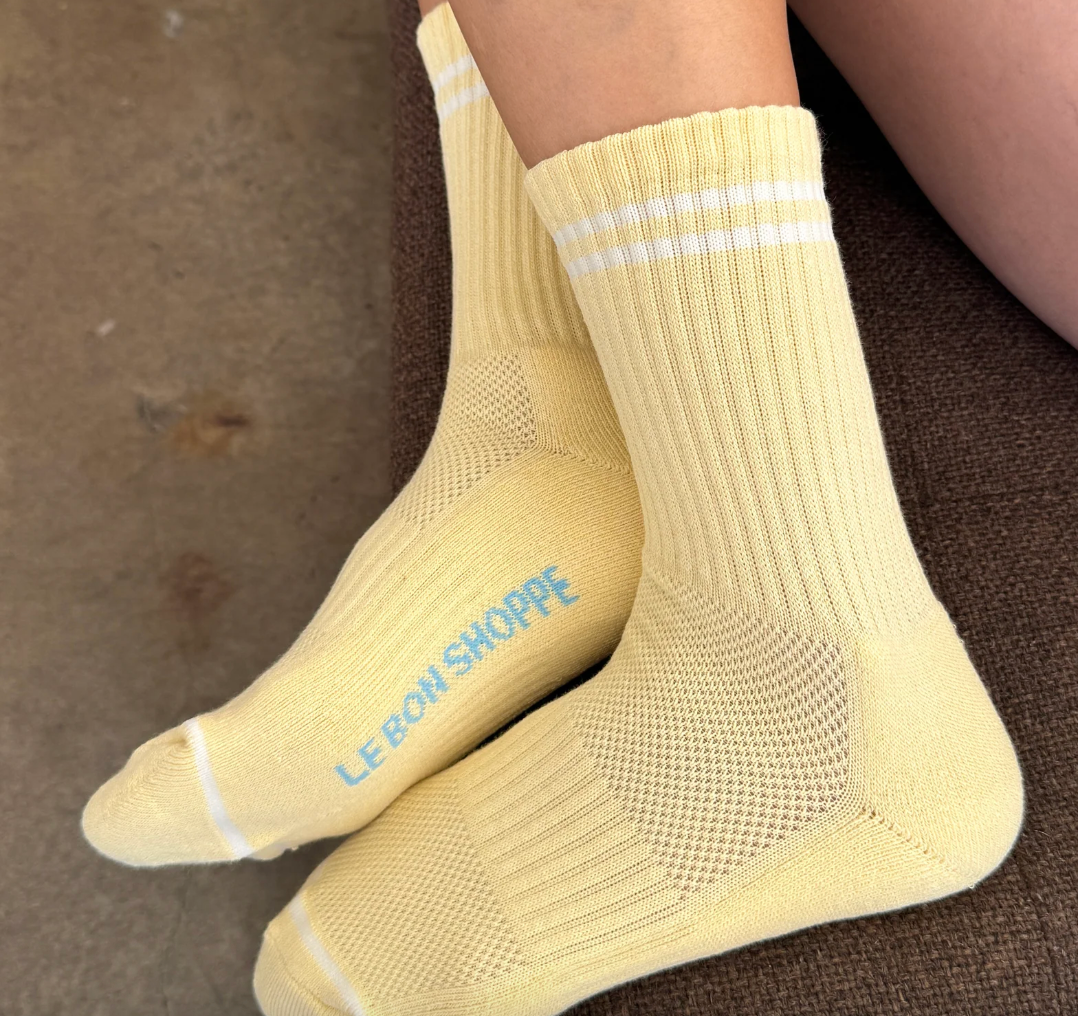 Le Bon Shoppe Boyfriend Socks Lemonade