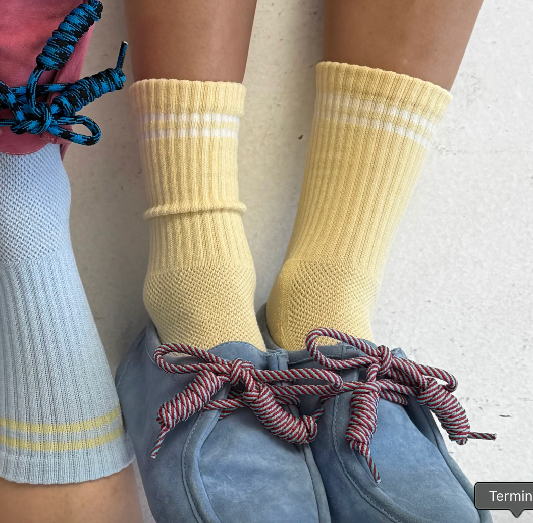 Le Bon Shoppe Boyfriend Socks Lemonade