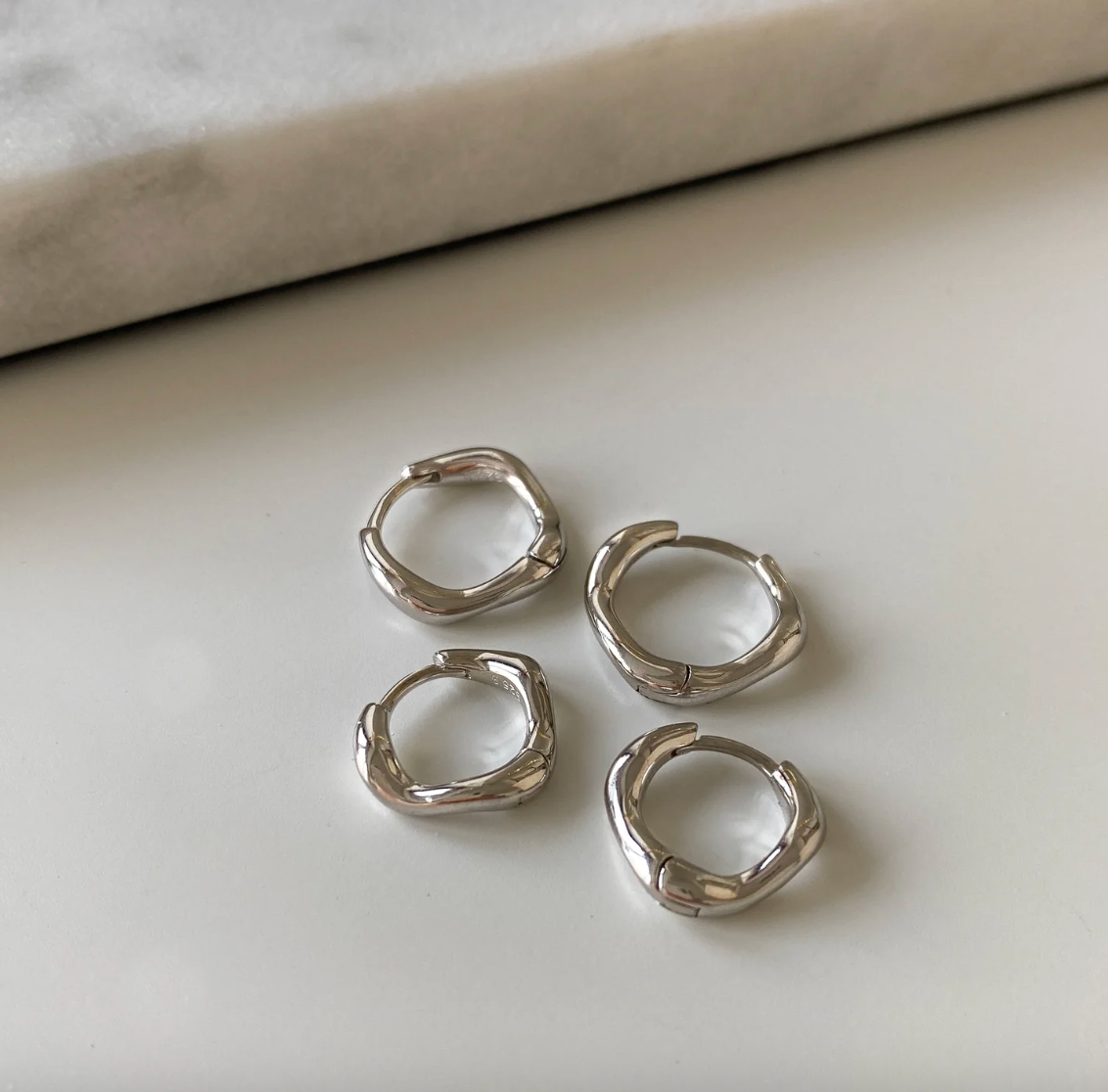 Brandlinger Earrings Silver Grenoble Large