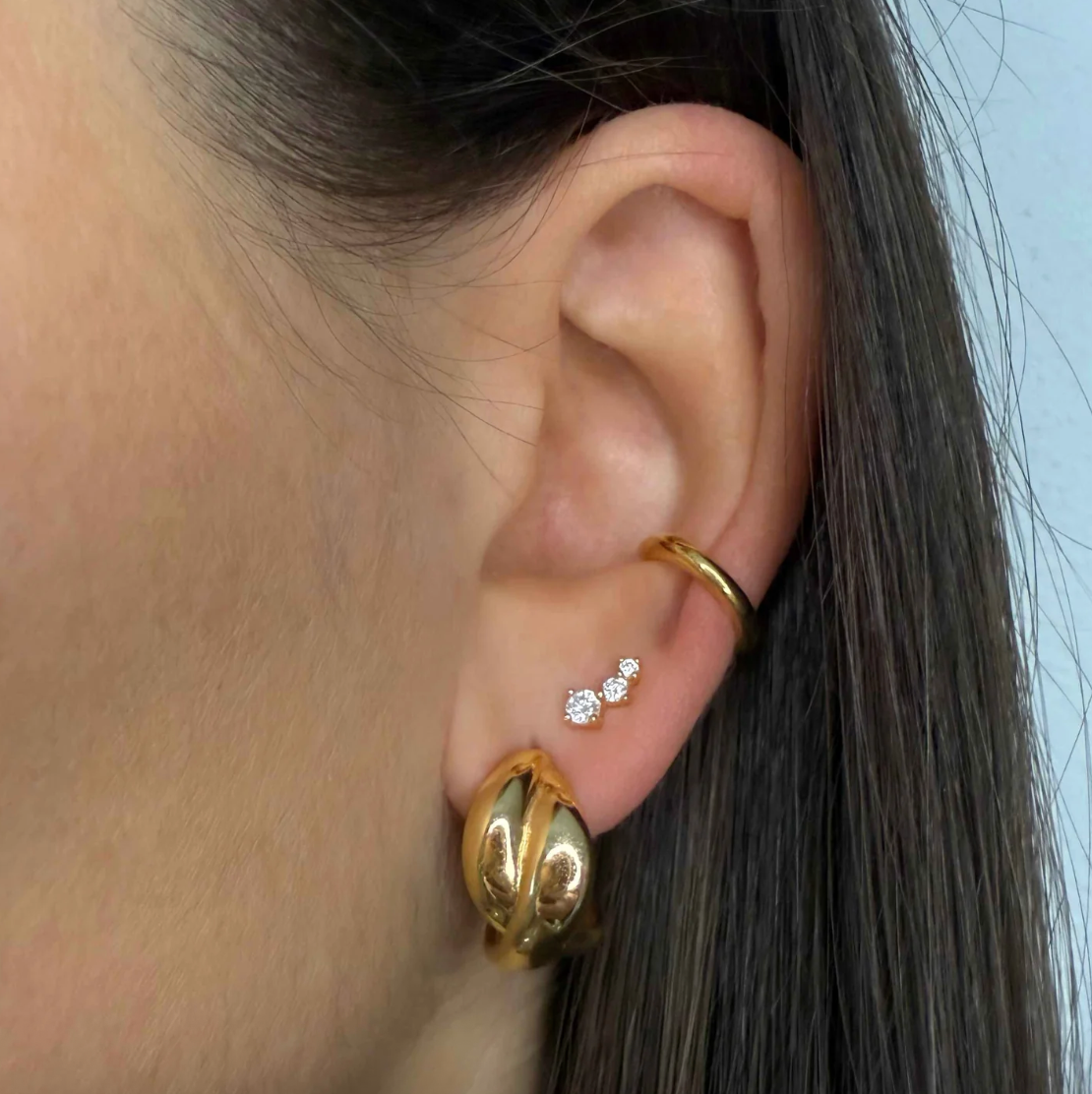 Huguette Paris Earrings Sirmione Gold