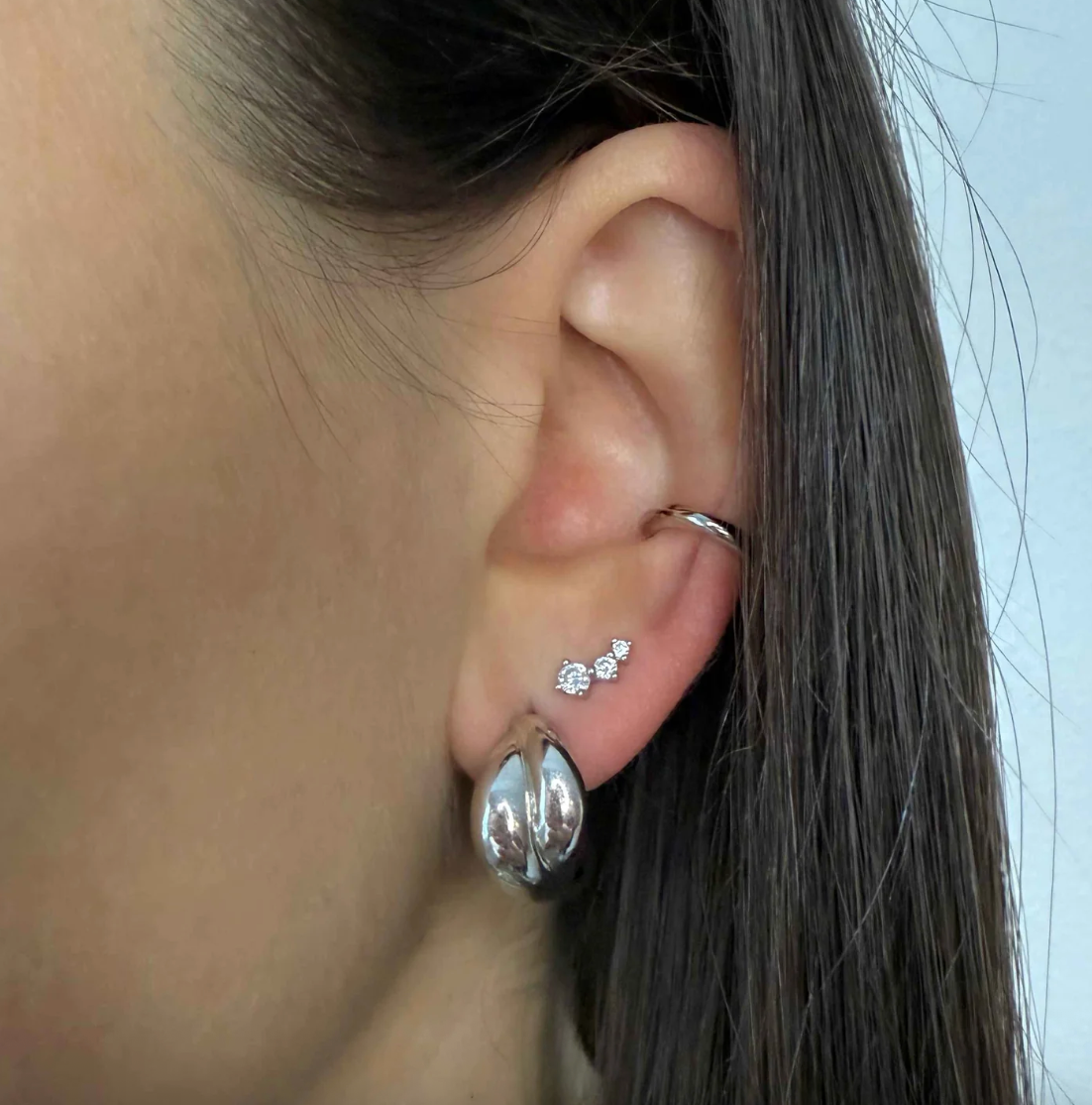 Huguette Paris Earrings Sirmione Silver