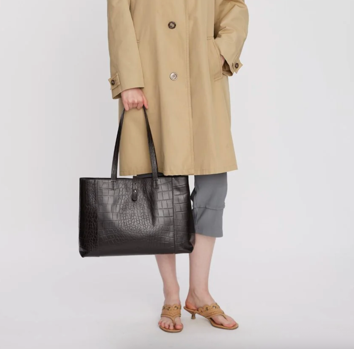 Adax Teramo Shopper Iris Dark Brown