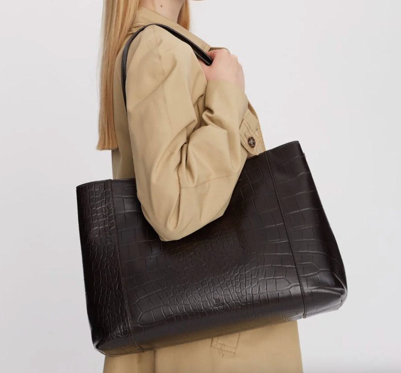 Adax Teramo Shopper Iris Dark Brown