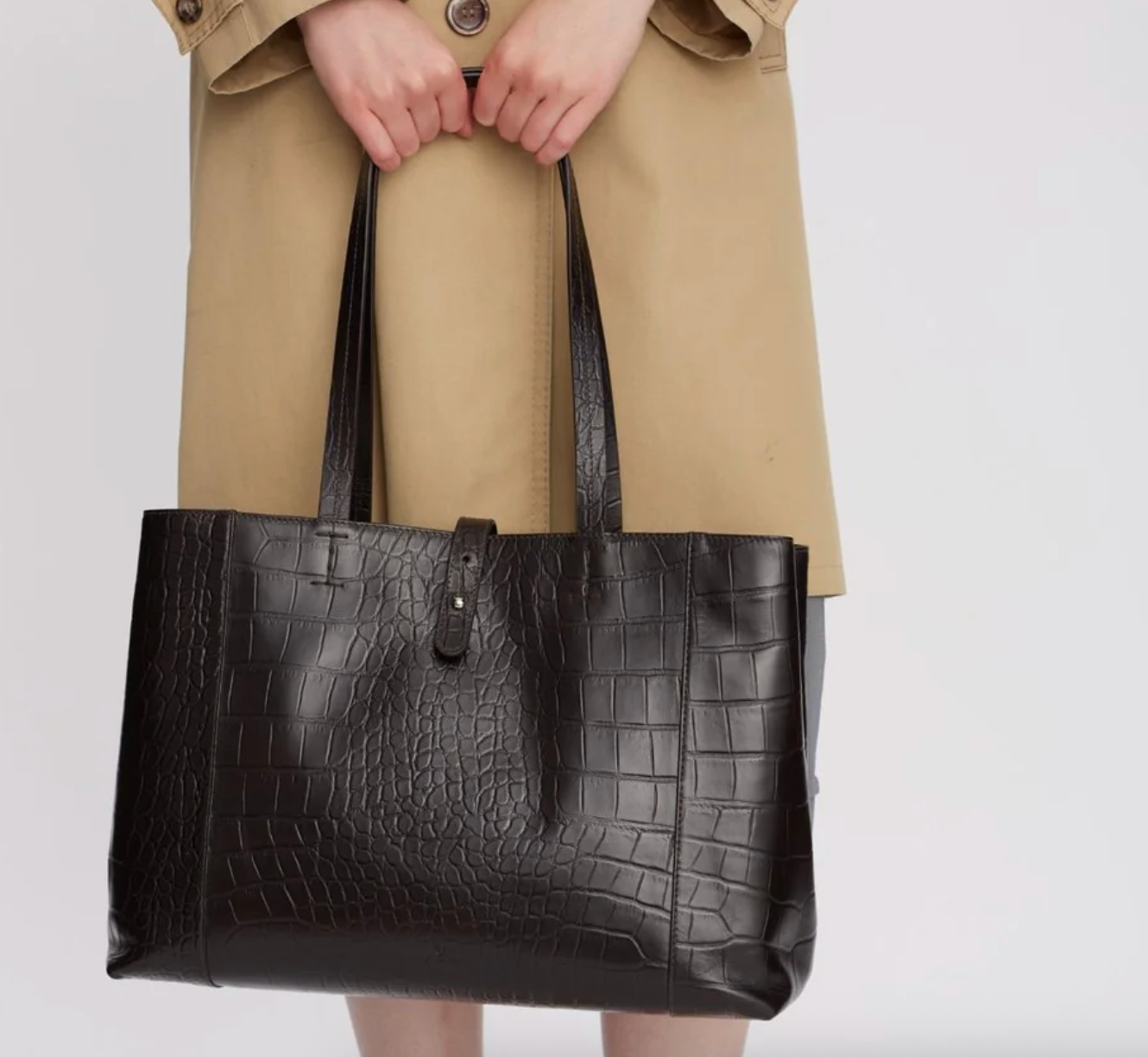 Adax Teramo Shopper Iris Dark Brown