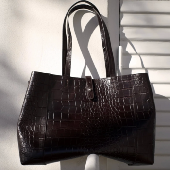 Adax Teramo Shopper Iris Dark Brown