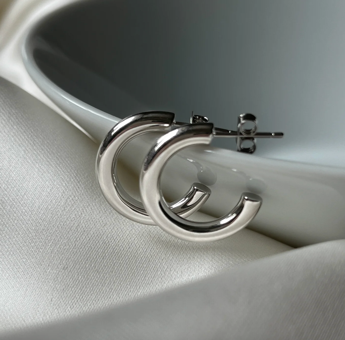 Brandlinger Earrings Neapal Silver