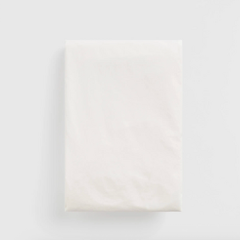 Tekla Percale Fitted Sheet Broken White 160x200x30