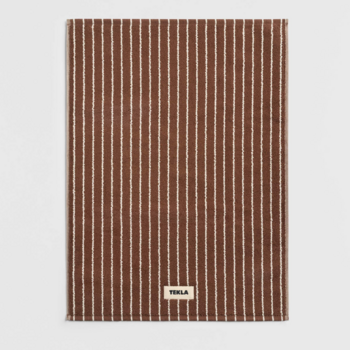Tekla Bath Mat Rust Stripes 70X50