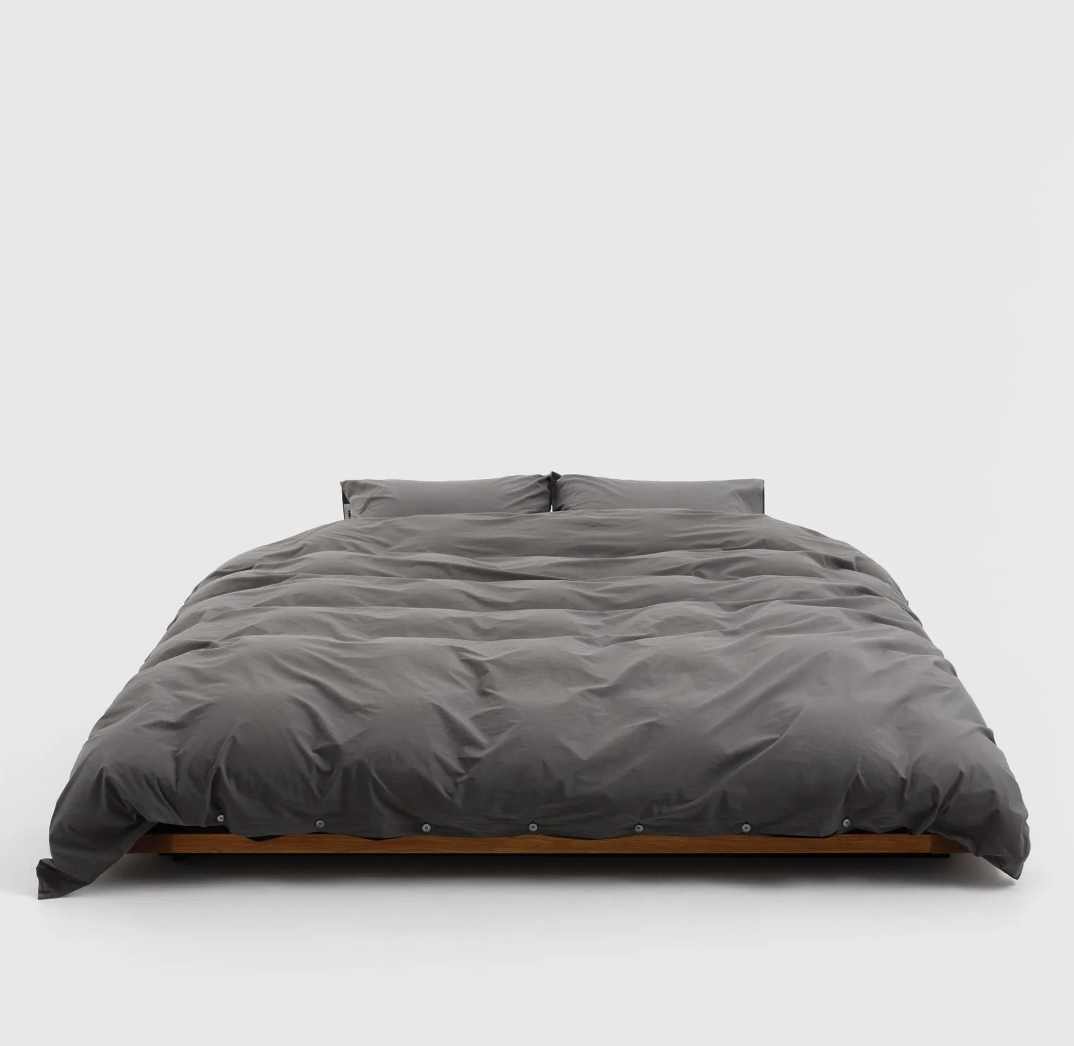 Tekla Percale Pillow Sham Dark Taupe 60x70