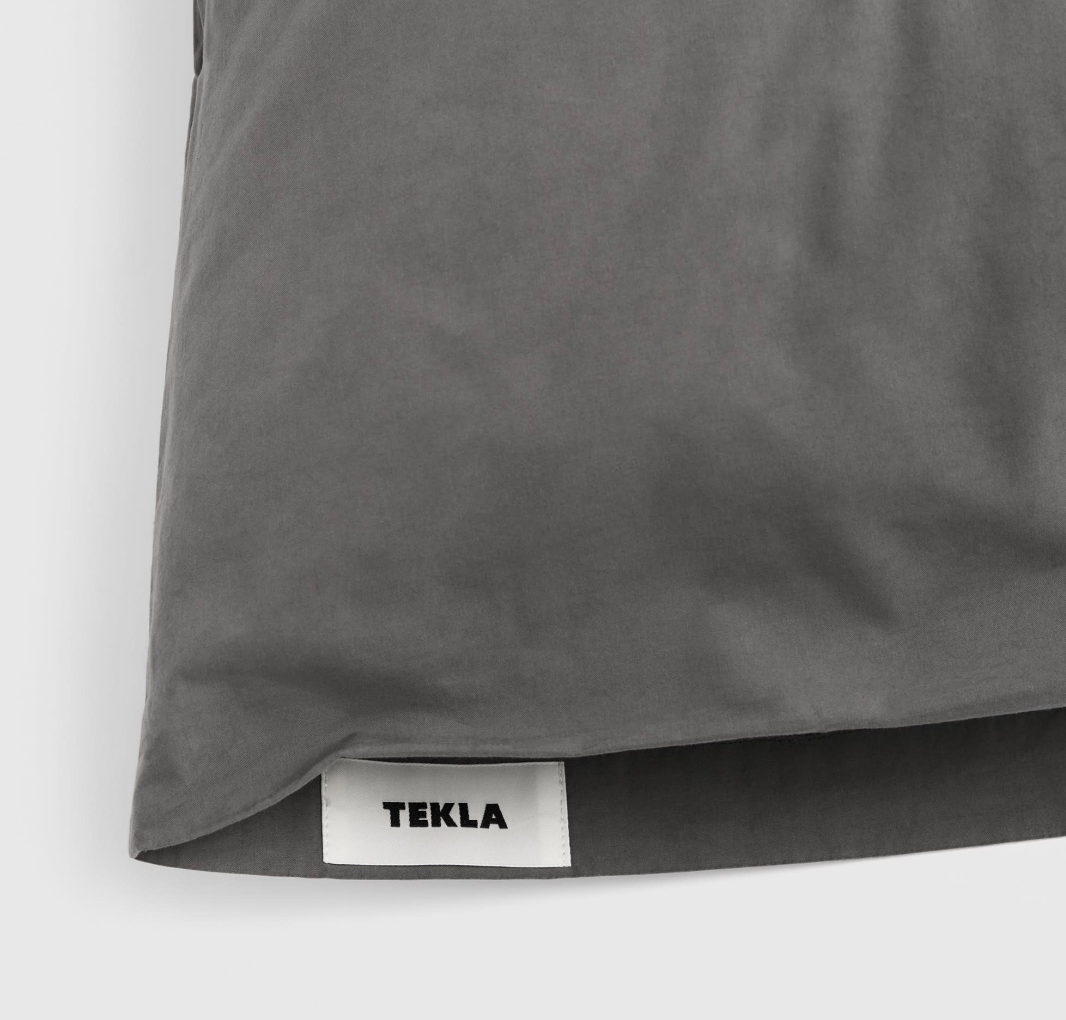 Tekla Percale Pillow Sham Dark Taupe 60x70