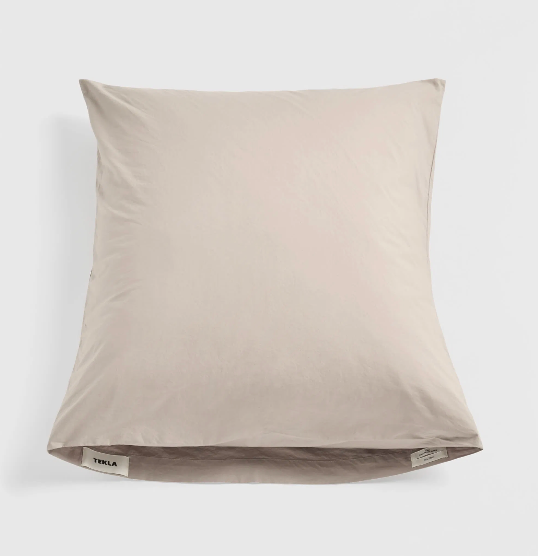 Tekla Percale Pillow Sham Clay 60x70