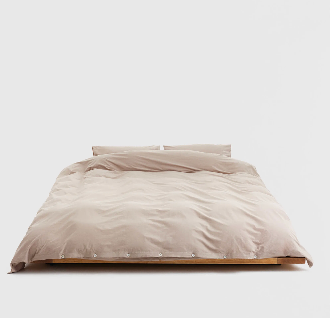 Tekla Percale Pillow Sham Clay 60x70