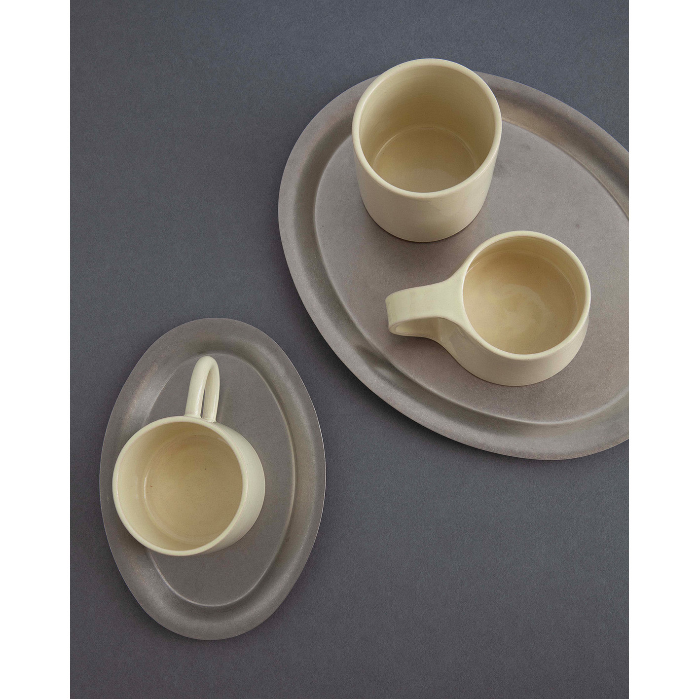 Almond in a Glass Tall Cup Soft Yellow