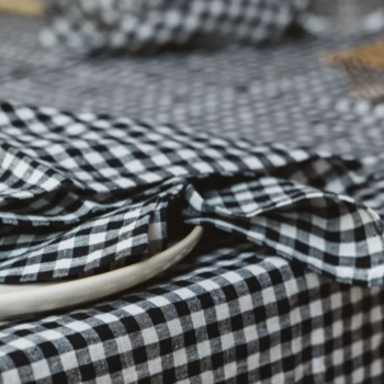 Gabrielle Paris Tablecloth Gingham Black 175x250
