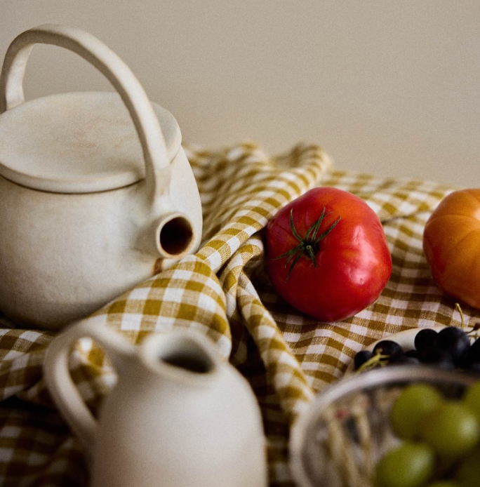 Gabrielle Paris Tablecloth Gingham Curry 175x350