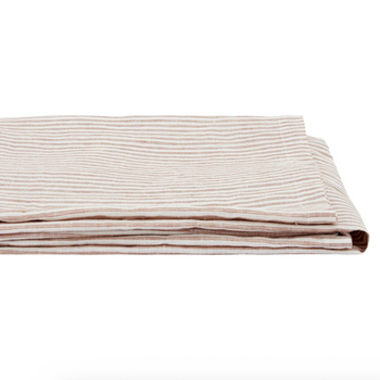 Gabrielle Paris Tablecloth Cafe Milk Thin Stripe 175x250