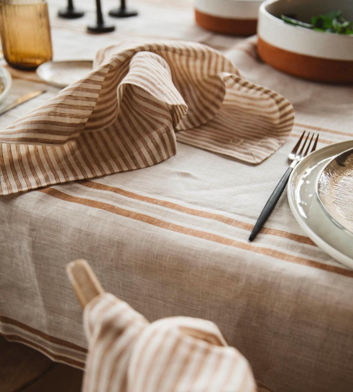 Gabrielle Paris Tablecloth Cafe Milk 175x250