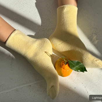Le Bon Shoppe Cloud Socks Lemon Water