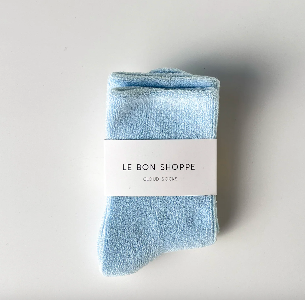 Le Bon Shoppe Cloud Socks Celeste