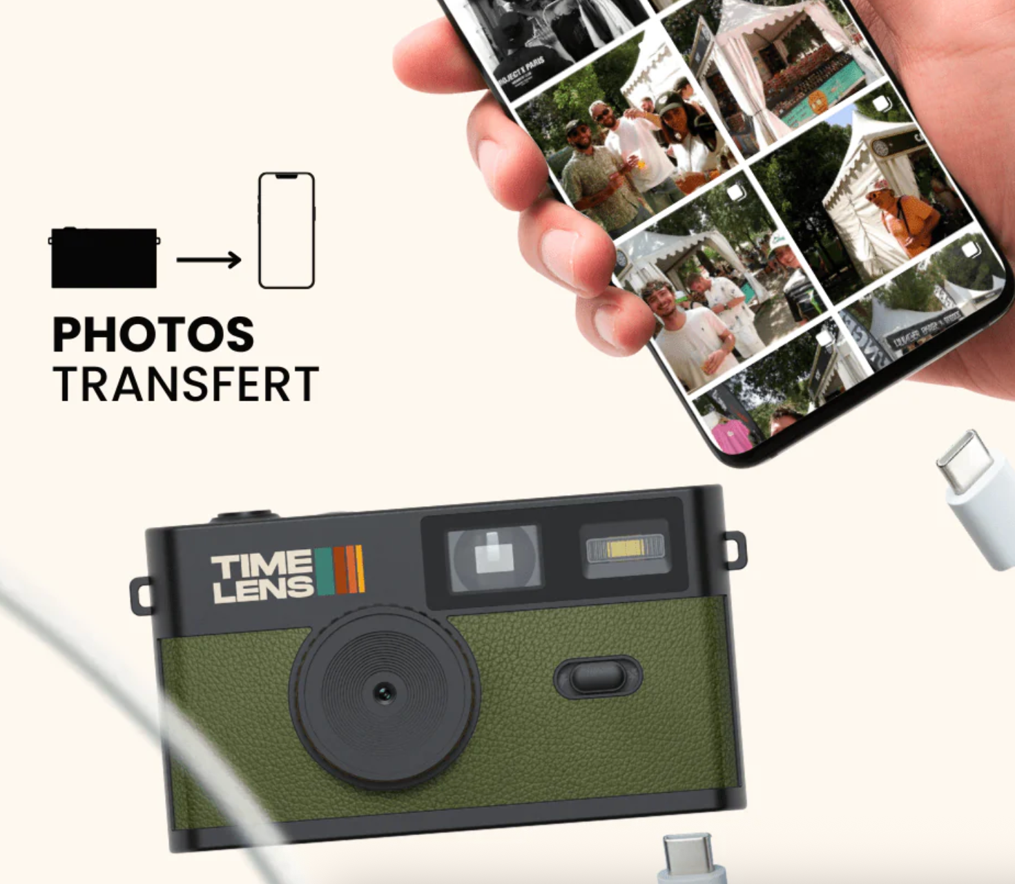 Time Lens Time Lens Black Camera Khaki