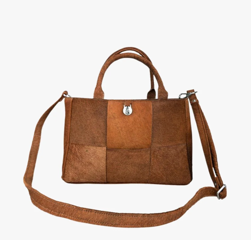 Adax Molino Braided Handbag Harper Caramel
