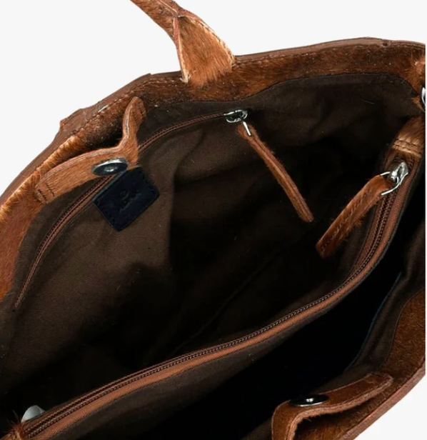 Adax Molino Braided Handbag Harper Caramel