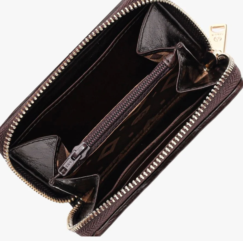 Adax Salerno Wallet Cornelia Dark Brown